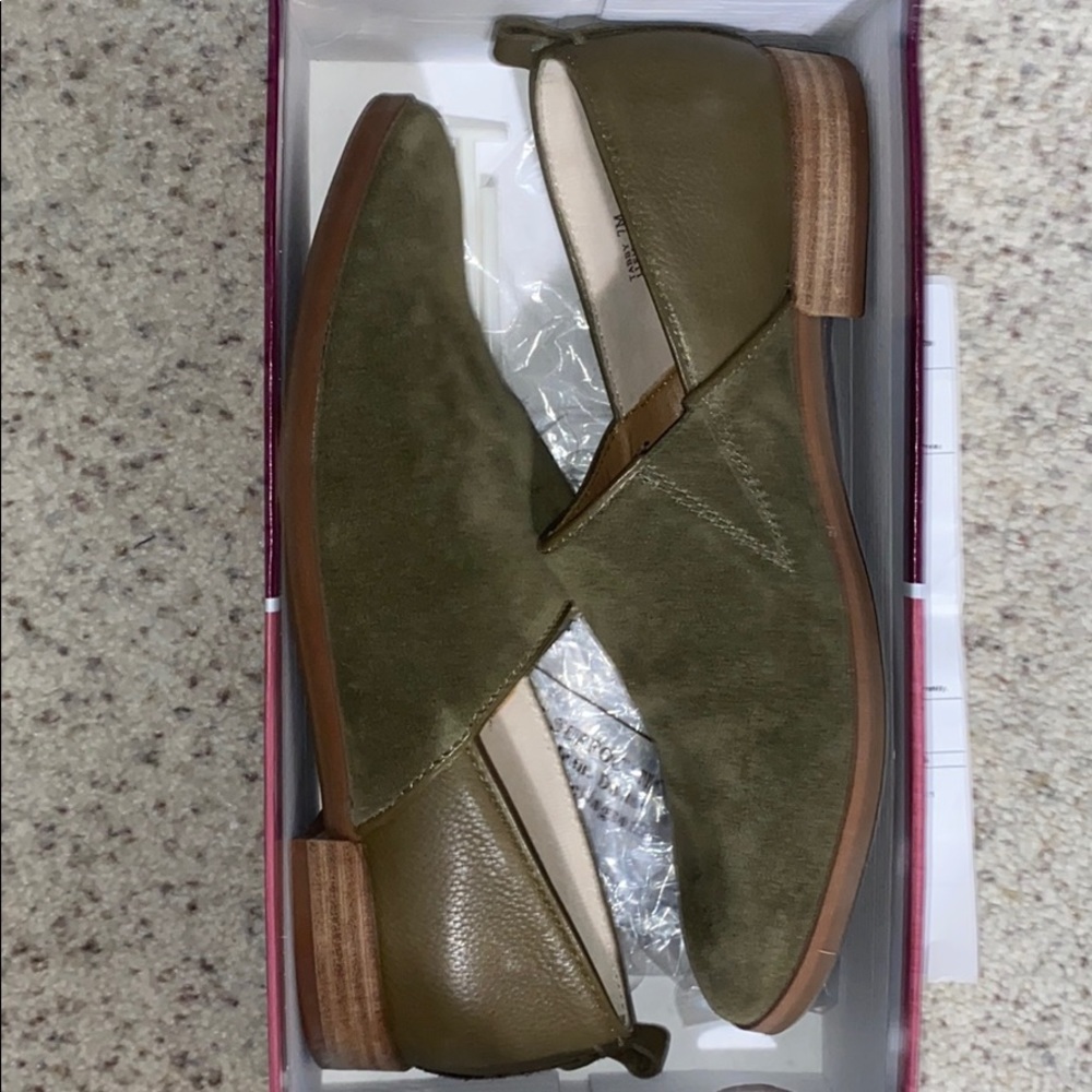 LUCCA LANE shoes military olive color